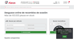 Desktop Screenshot of desguacealarcon.com